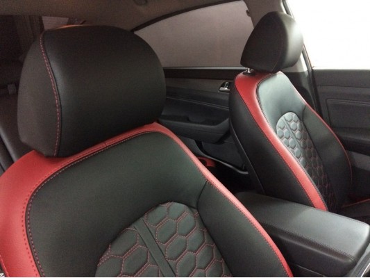 Каркасные авточехлы на Hyundai Sonata 7