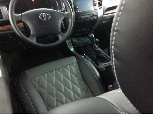 Каркасные авточехлы на Toyota Land Cruiser Prado 120